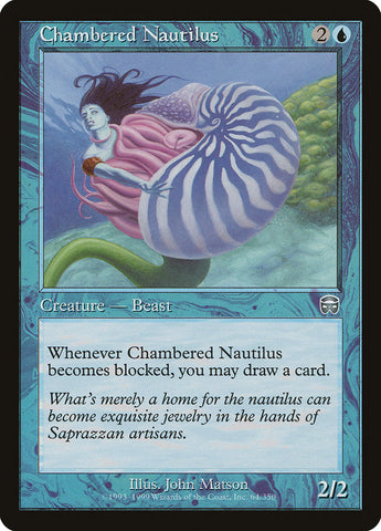 Chambered Nautilus [Mercadian Masques] Magic: The Gathering