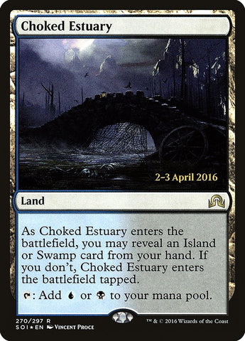 Choked Estuary [Shadows over Innistrad Prerelease Promos] Magic: The Gathering