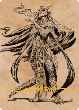 Lozhan, Dragons' Legacy Art Card (Gold-Stamped Signature) [Commander Legends: Battle for Baldur's Gate Art Series] Magic: The Gathering