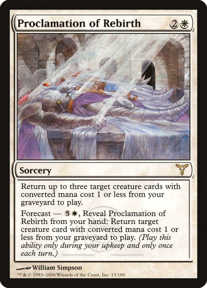 Proclamation of Rebirth [Dissension] Magic: The Gathering