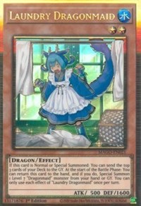 Laundry Dragonmaid [MAGO-EN021] Gold Rare Yu-Gi-Oh!