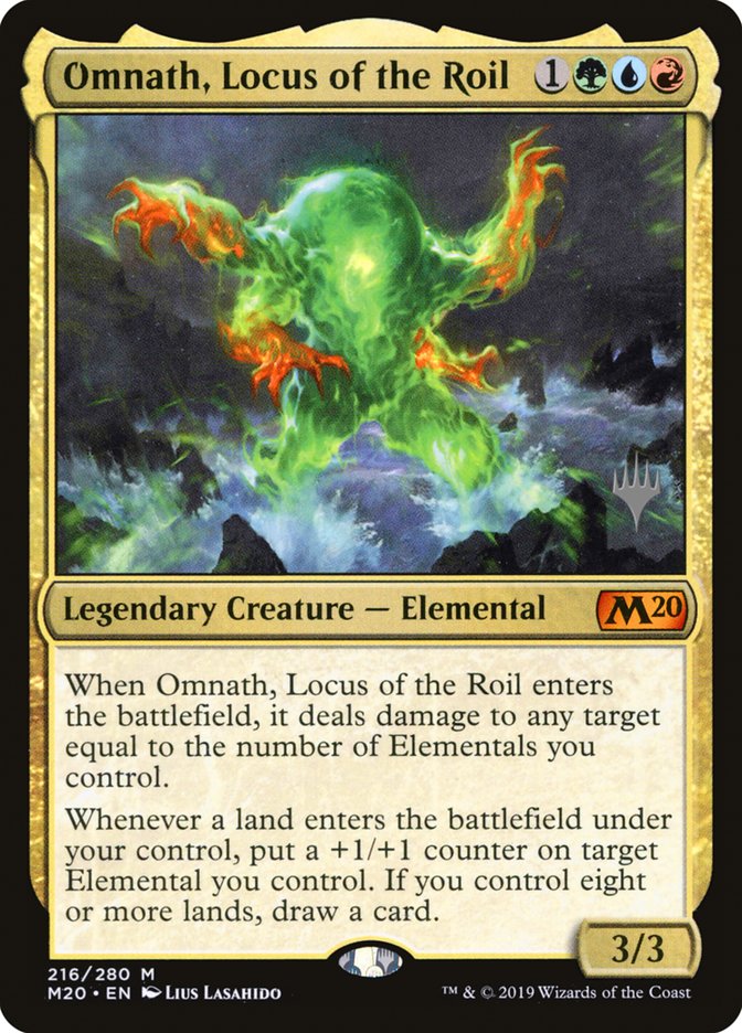 Omnath, Locus of the Roil (Promo Pack) [Core Set 2020 Promos] Magic: The Gathering