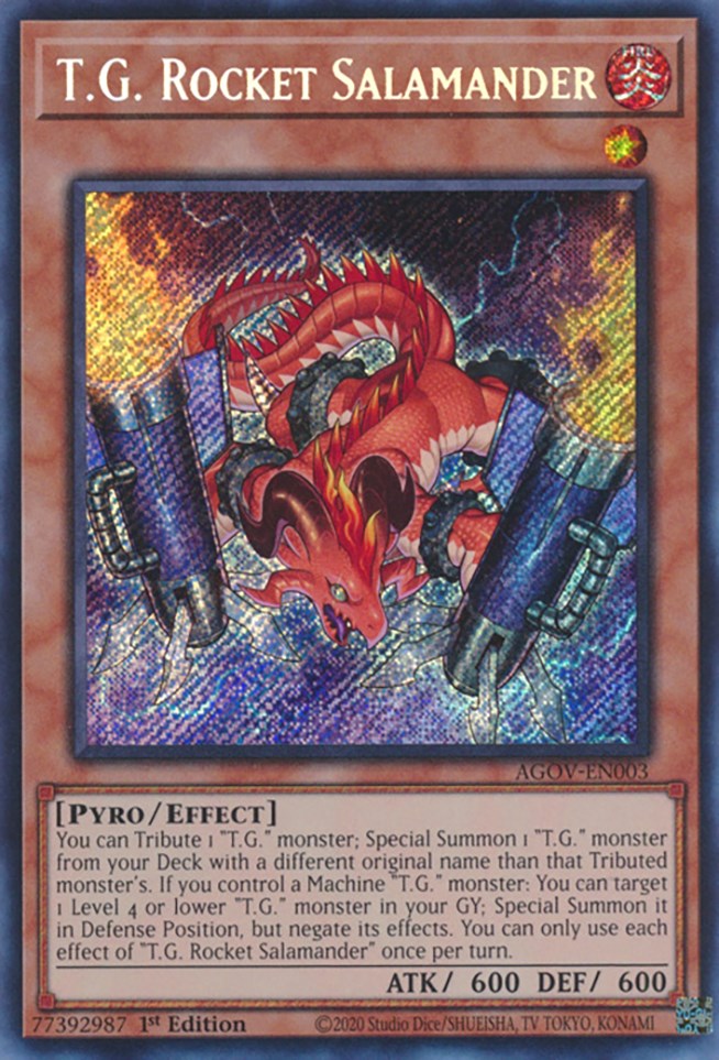 T.G. Rocket Salamander [AGOV-EN003] Secret Rare Yu-Gi-Oh!
