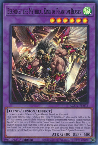 Berfomet the Mythical King of Phantom Beasts [AGOV-EN032] Super Rare Yu-Gi-Oh!