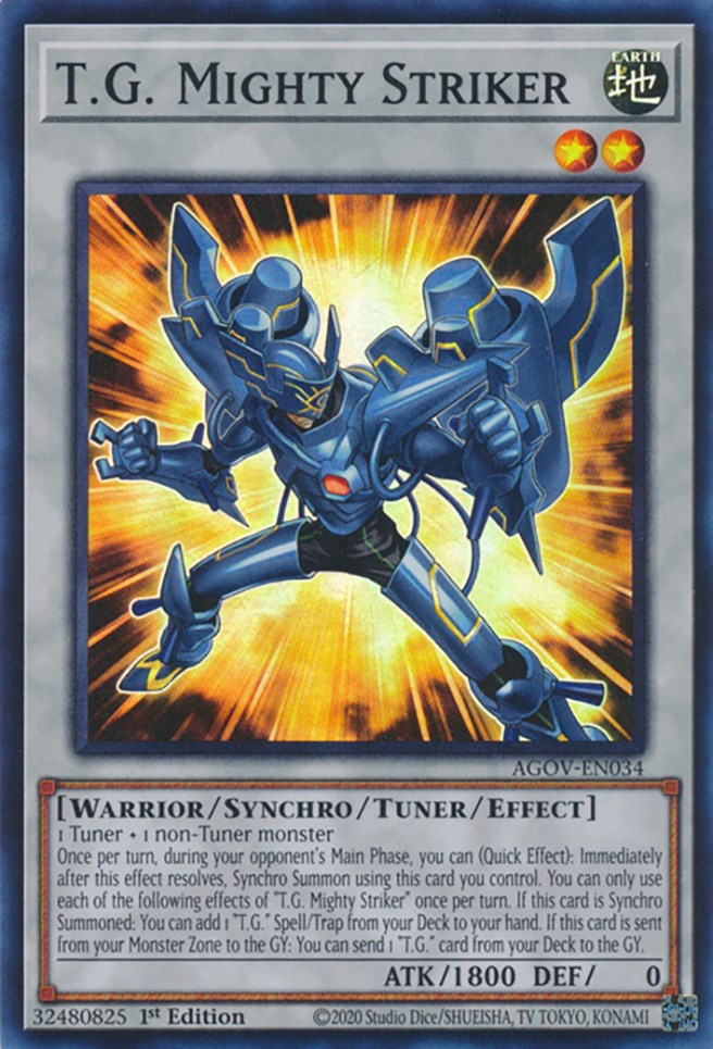 T.G. Mighty Striker [AGOV-EN034] Super Rare Yu-Gi-Oh!