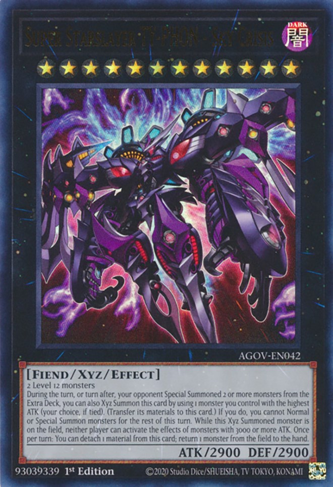 Super Starslayer TY-PHON - Sky Crisis [AGOV-EN042] Ultra Rare Yu-Gi-Oh!