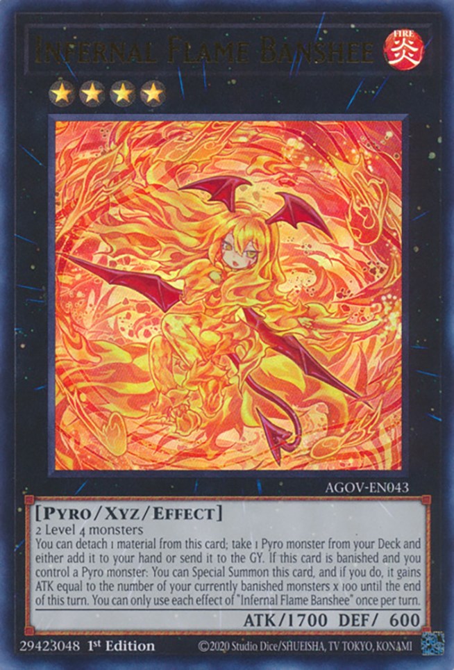 Infernal Flame Banshee [AGOV-EN043] Ultra Rare Yu-Gi-Oh!