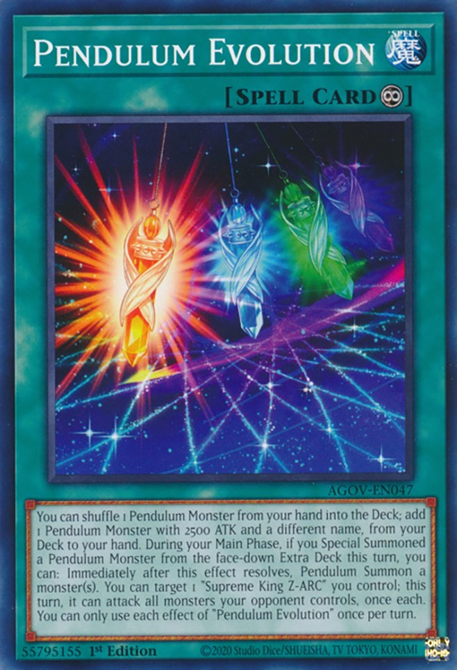 Pendulum Evolution [AGOV-EN047] Common Yu-Gi-Oh!