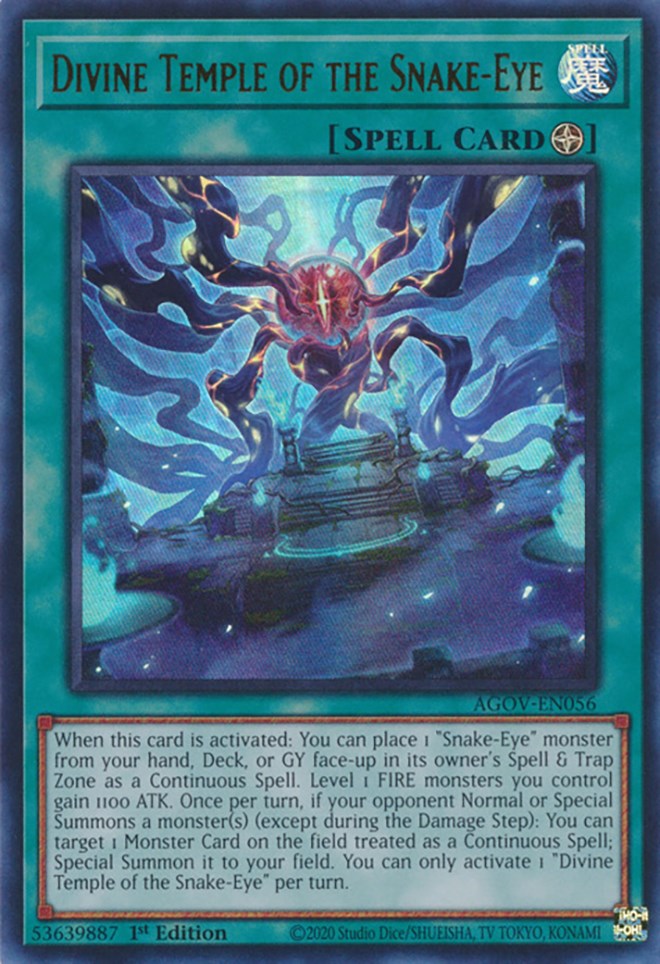 Divine Temple of the Snake-Eye [AGOV-EN056] Ultra Rare Yu-Gi-Oh!