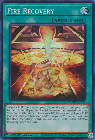 Fire Recovery [AGOV-EN059] Super Rare Yu-Gi-Oh!