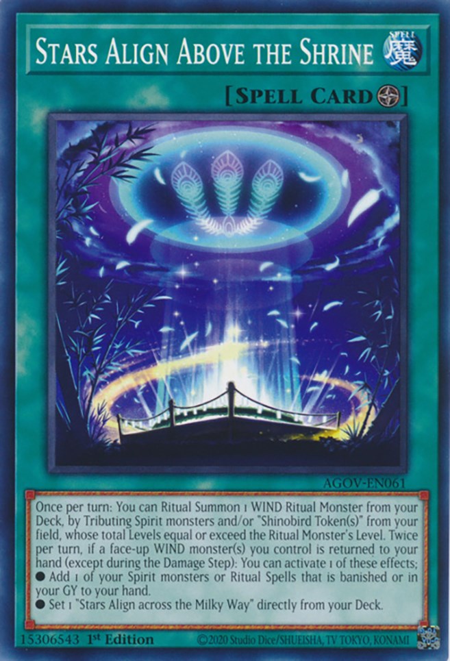 Stars Align Above the Shrine [AGOV-EN061] Common Yu-Gi-Oh!