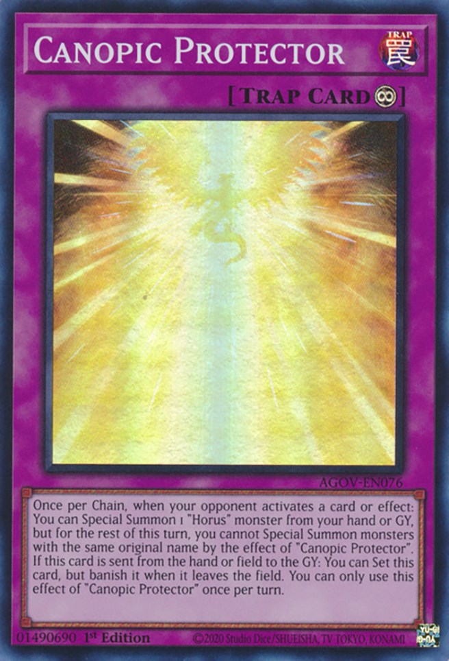 Canopic Protector [AGOV-EN076] Super Rare Yu-Gi-Oh!