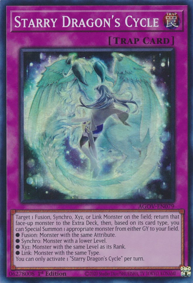 Starry Dragon's Cycle [AGOV-EN079] Super Rare Yu-Gi-Oh!