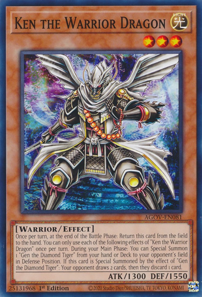 Ken the Warrior Dragon [AGOV-EN081] Common Yu-Gi-Oh!