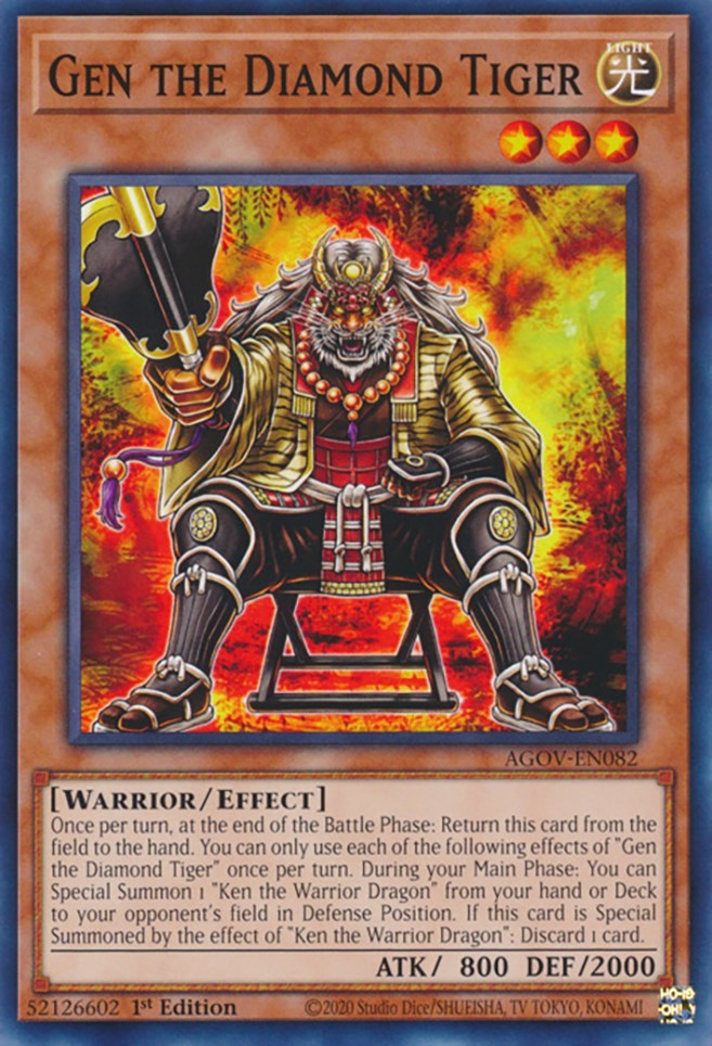 Gen the Diamond Tiger [AGOV-EN082] Common Yu-Gi-Oh!