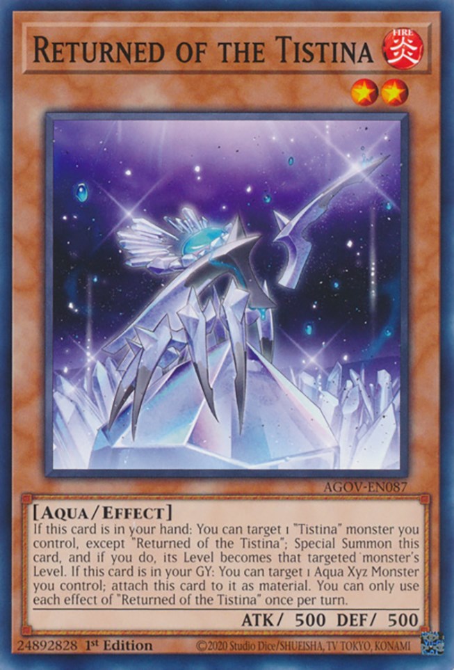 Returned of the Tistina [AGOV-EN087] Common Yu-Gi-Oh!