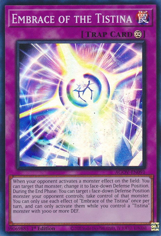 Embrace of the Tistina [AGOV-EN091] Super Rare Yu-Gi-Oh!