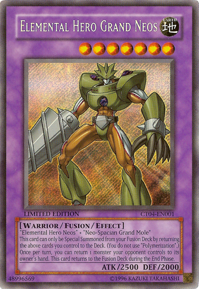Elemental Hero Grand Neos [CT04-EN001] Secret Rare Yu-Gi-Oh!