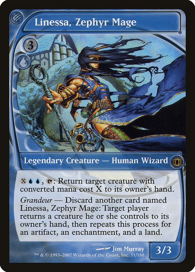 Linessa, Zephyr Mage [Future Sight] Magic: The Gathering