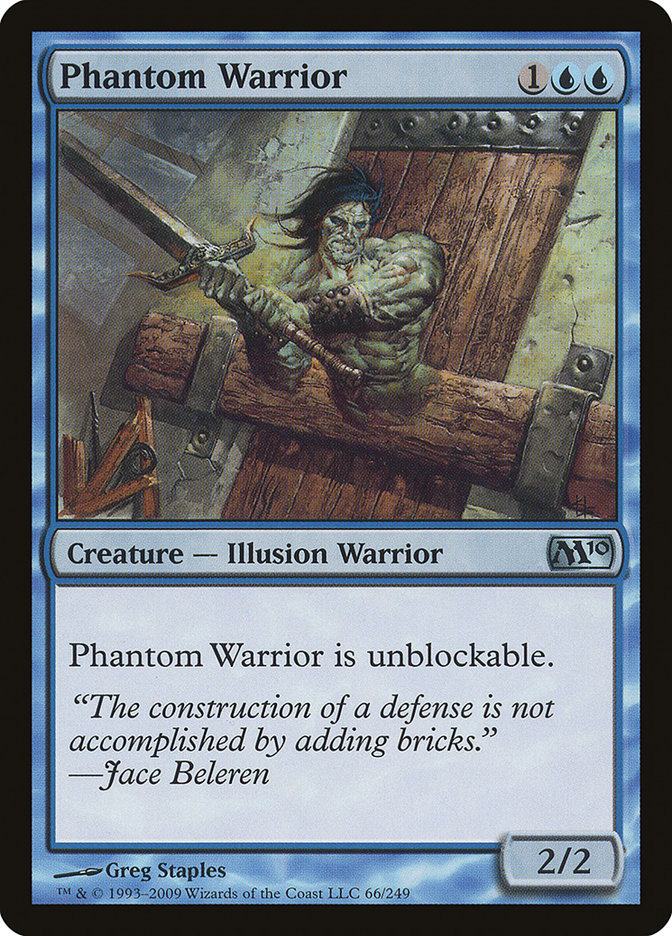 Phantom Warrior [Magic 2010] Magic: The Gathering