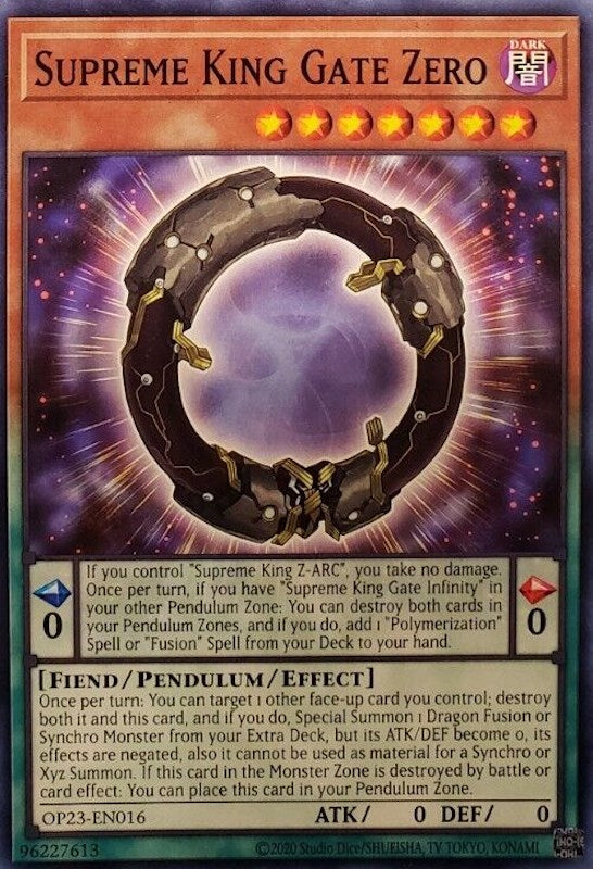 Supreme King Gate Zero [OP23-EN016] Common Yu-Gi-Oh!