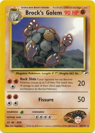 Brock's Golem (20/132) [Gym Heroes Unlimited] Pokémon