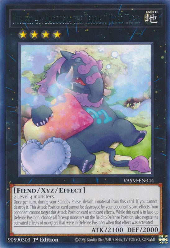 Number 41: Bagooska the Terribly Tired Tapir [VASM-EN044] Rare Yu-Gi-Oh!
