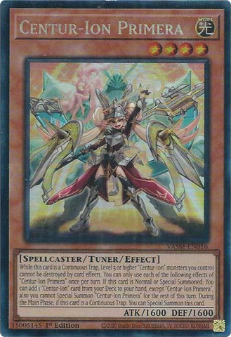 Centur-Ion Primera (CR) [VASM-EN016] Collector's Rare Yu-Gi-Oh!
