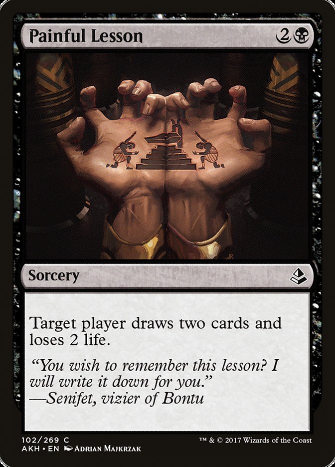 Painful Lesson [Amonkhet] Magic: The Gathering