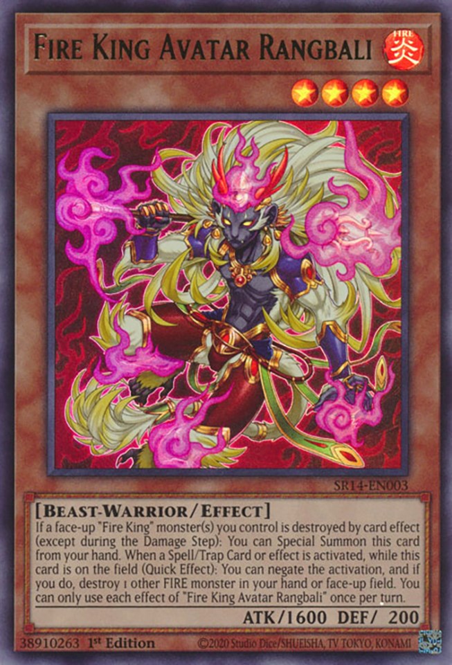 Fire King Avatar Rangbali [SR14-EN003] Ultra Rare Yu-Gi-Oh!