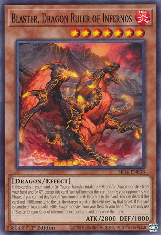 Blaster, Dragon Ruler of Infernos [SR14-EN008] Common Yu-Gi-Oh!