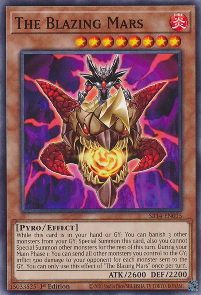 The Blazing Mars [SR14-EN015] Common Yu-Gi-Oh!