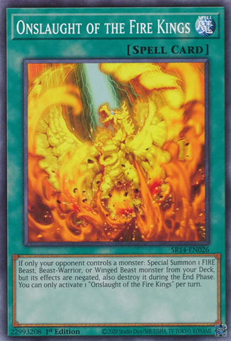 Onslaught of the Fire Kings [SR14-EN026] Common Yu-Gi-Oh!