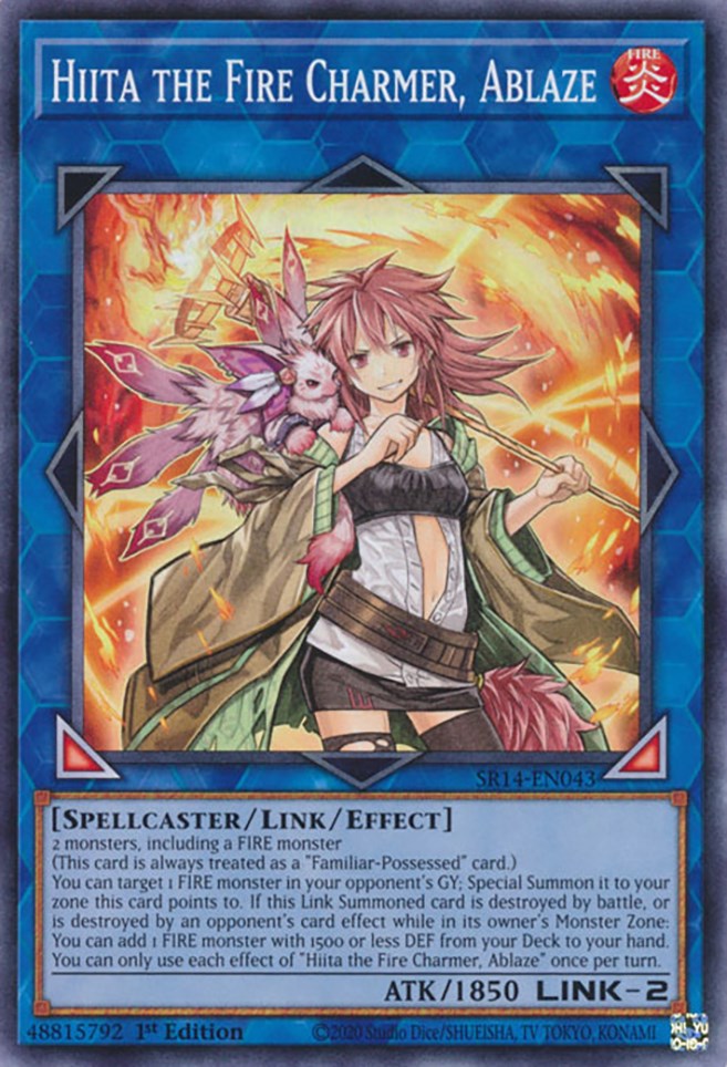 Hiita the Fire Charmer, Ablaze [SR14-EN043] Common Yu-Gi-Oh!
