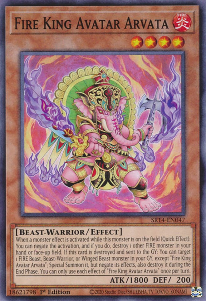 Fire King Avatar Arvata [SR14-EN047] Common Yu-Gi-Oh!
