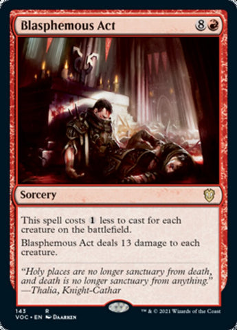 Blasphemous Act [Innistrad: Crimson Vow Commander] Magic: The Gathering