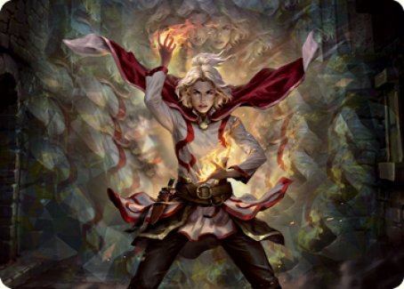 Delina, Wild Mage Art Card [Dungeons & Dragons: Adventures in the Forgotten Realms Art Series] Magic: The Gathering