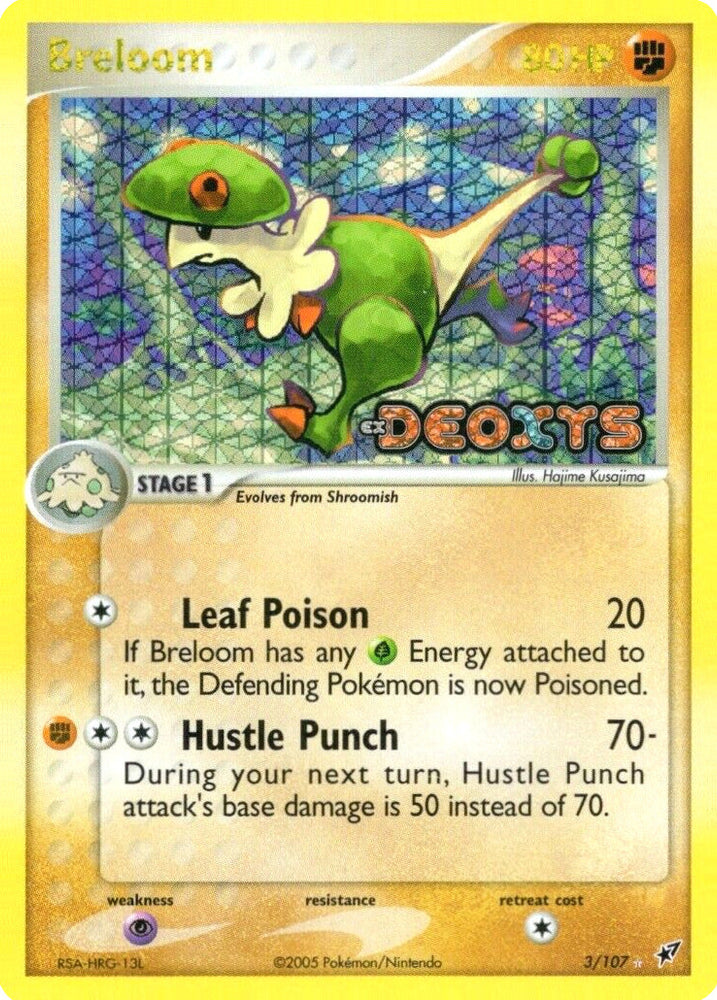 Breloom (3/107) (Stamped) [EX: Deoxys] Pokémon