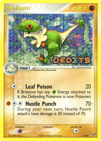Breloom (3/107) (Stamped) [EX: Deoxys] Pokémon