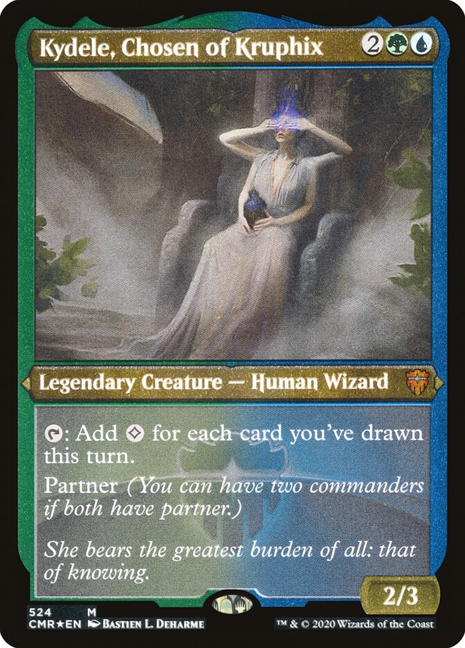 Kydele, Chosen of Kruphix (Etched) [Commander Legends] Magic: The Gathering