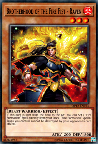 Brotherhood of the Fire Fist - Raven [OP12-EN014] Common Yu-Gi-Oh!