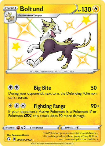 Boltund (SV040/SV122) [Sword & Shield: Shining Fates] Pokémon