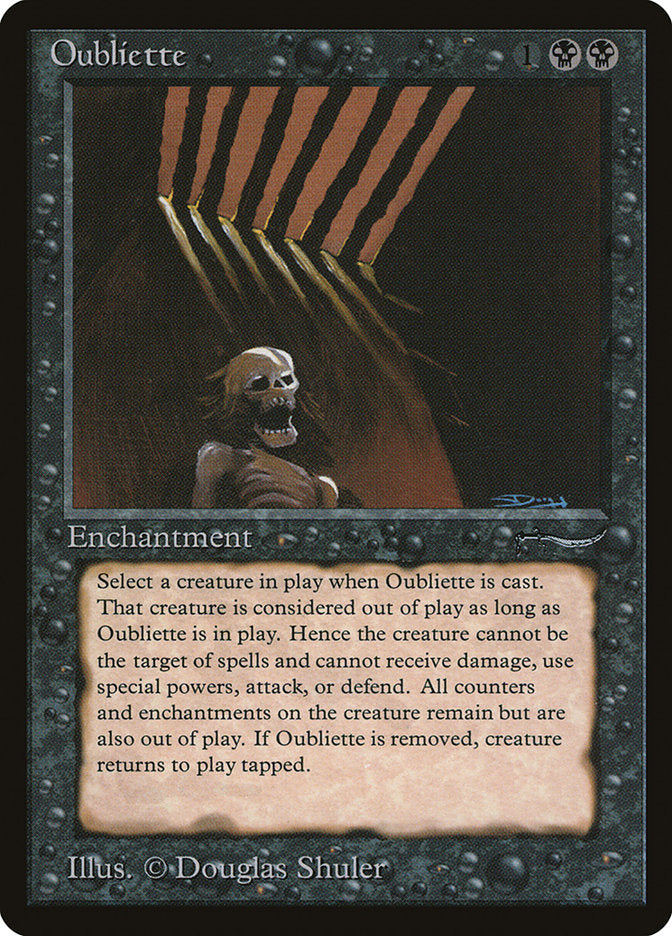 Oubliette (Dark Mana Cost) [Arabian Nights] Magic: The Gathering