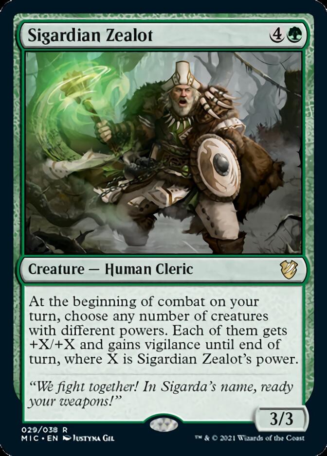 Sigardian Zealot [Innistrad: Midnight Hunt Commander] Magic: The Gathering
