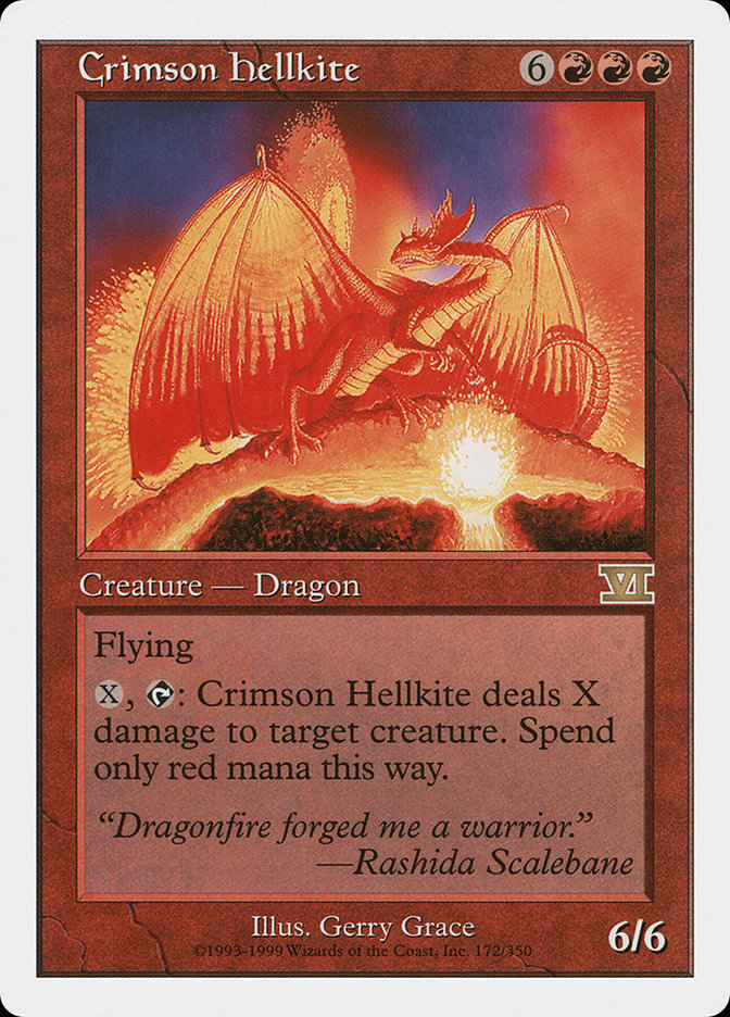 Crimson Hellkite [Classic Sixth Edition] Magic: The Gathering