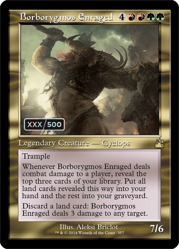 Borborygmos Enraged (Retro) (Serialized) [Ravnica Remastered] Magic: The Gathering