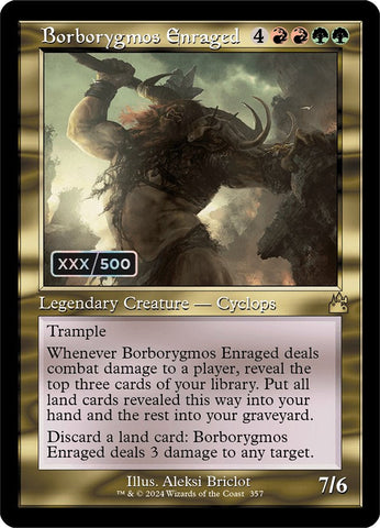 Borborygmos Enraged (Retro) (Serialized) [Ravnica Remastered] Magic: The Gathering