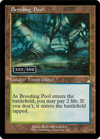 Breeding Pool (Retro) (Serialized) [Ravnica Remastered] Magic: The Gathering