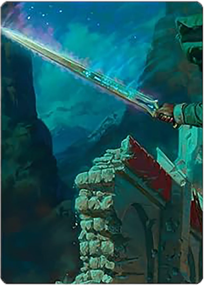Anduril, Narsil Reforged Art Card [The Lord of the Rings: Tales of Middle-earth Art Series] Magic: The Gathering