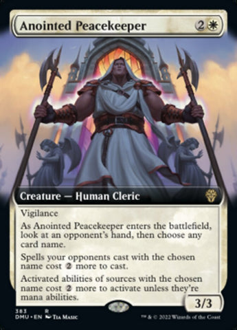 Anointed Peacekeeper (Extended Art) [Dominaria United] Magic: The Gathering